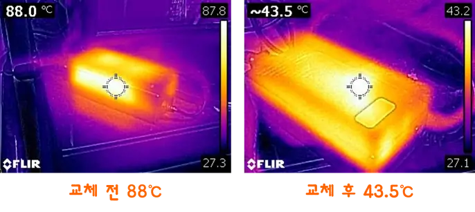 6. 어댑터 열화상카메라 온도 비교